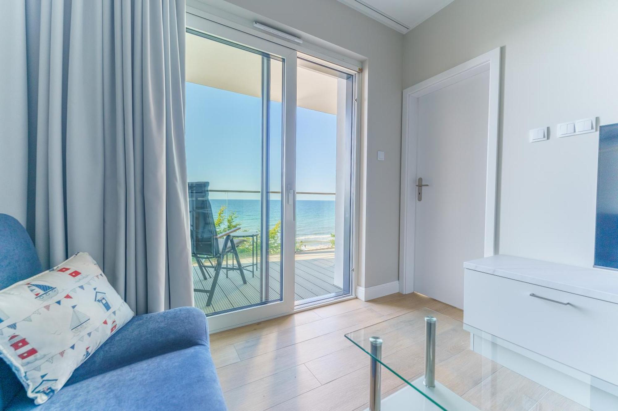 Apartament Kapitanski Z Widokiem Na Morze 4 Pietro - By Perlowa Przystan Rent Sianozety Luaran gambar