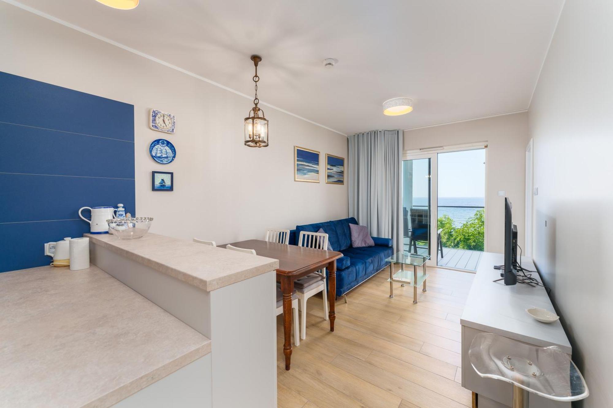 Apartament Kapitanski Z Widokiem Na Morze 4 Pietro - By Perlowa Przystan Rent Sianozety Luaran gambar